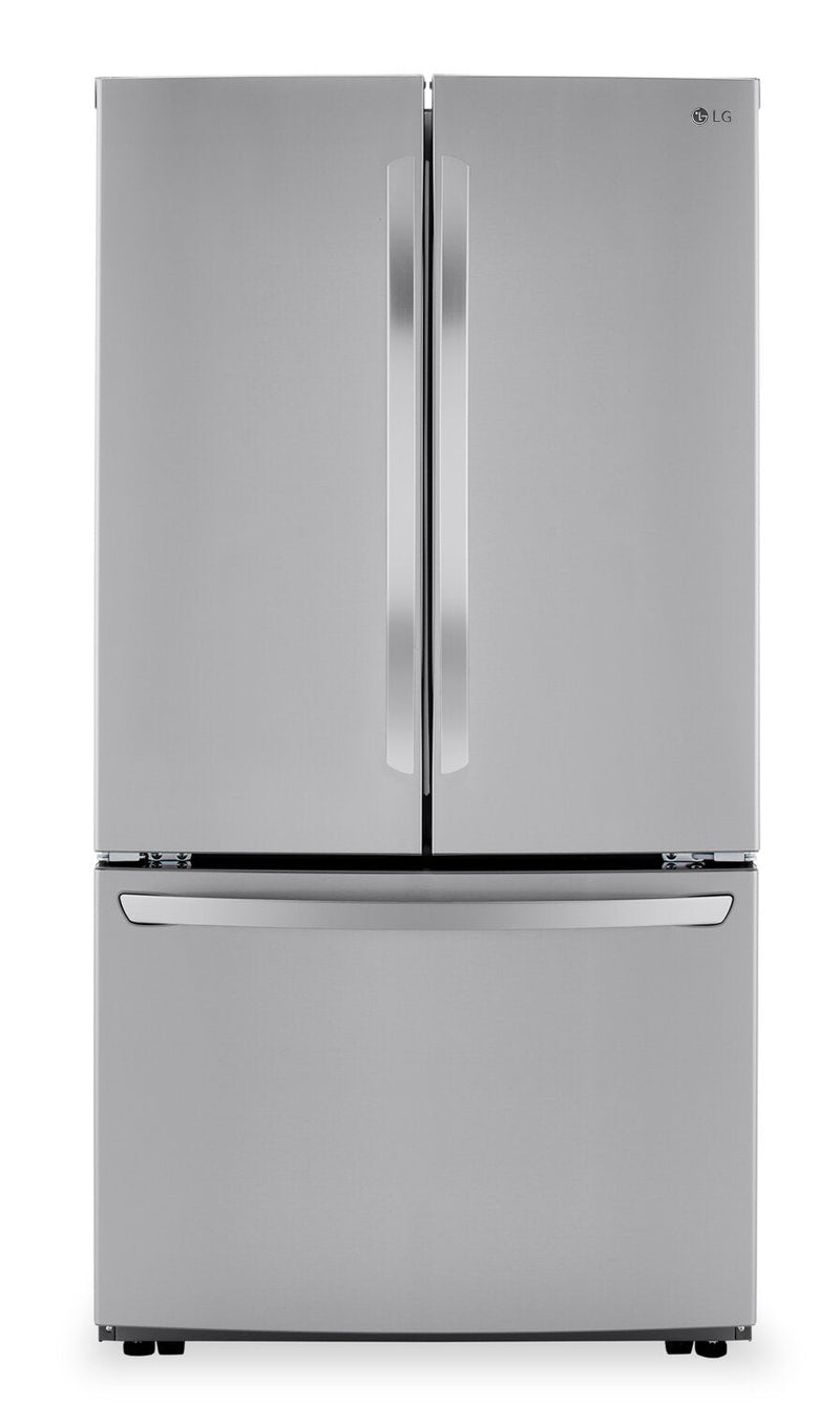 LG 36" 29 Cu. Ft. Smart French-Door Refrigerator - Stainless Steel - LRFCS29D6S | Réfrigérateur intelligent LG de 29 pi³ à portes françaises - LRFCS29D6S | LRFCSD6S