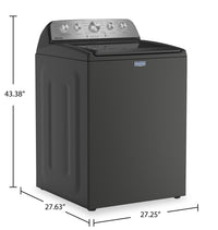Maytag 5.5 Cu Ft. Top Load Agitator Washer with Pet Pro Option – Volcano Black - MTW5605RU | Laveuse Maytag à chargement par le haut de 5,5 pi3 avec agitateur et option Animal Pet Pro - noir volcan - MTW5605RU