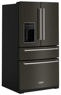 KitchenAid 26 Cu. Ft. 4-Door Refrigerator with FreshChill™ Drawer - KRMF536RBS | Réfrigérateur 4 portes KitchenAid de 26 pi³ avec tiroir FreshChillMC - KRMF536RBS | KRMF53BS