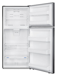 Frigidaire 30” 18 Cu. Ft. Top-Freezer Refrigerator - Fingerprint Resistant Stainless Steel - FRTE1835AV | Réfrigérateur Frigidaire de 18 pi3 et de 30 po à congélateur supérieur - acier inoxydable résistant aux traces de doigts - FRTE1835AV