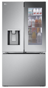 LG 31 Cu. Ft. Smart Mirror InstaView™ Door-in-Door® Refrigerator - LRYKS3106S | Réfrigérateur intelligent Mirror InstaViewMC LG 31 pi³ avec système Porte dans la porteMD - LRYKS3106S | LRYKS31S