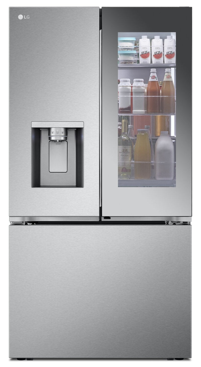LG 31 Cu. Ft. Smart Mirror InstaView™ Door-in-Door® Refrigerator - LRYKS3106S | Réfrigérateur intelligent Mirror InstaViewMC LG 31 pi³ avec système Porte dans la porteMD - LRYKS3106S | LRYKS31S