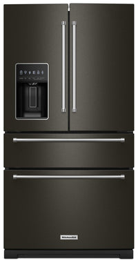 KitchenAid 26 Cu. Ft. 4-Door Refrigerator with FreshChill™ Drawer - KRMF536RBS | Réfrigérateur 4 portes KitchenAid de 26 pi³ avec tiroir FreshChillMC - KRMF536RBS | KRMF53BS