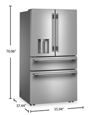 Kitchenaid 29 Cu. Ft. French Door Refrigerator – Stainless Steel - KRMF436SPS | Réfrigérateur KitchenAid de 29 pi3 à portes françaises - acier inoxydable - KRMF436SPS