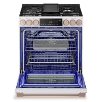 LG Studio 6.3 Cu. Ft. InstaView® Smart Gas Range with Air Fry - Essence White - LSGS6338N | Cuisinière à gaz intelligente LG Studio de 6,3 pi3 avec hublot InstaViewMD et friture à air - essence blanche - LSGS6338N | LSGS6338