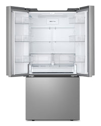 LG 33" 21 Cu. Ft. French 3-Door Refrigerator – Fingerprint Resistant Stainless Steel - LF21C6000V | Réfrigérateur 3 portes LG de 21 pi3 et de 33 po à portes françaises - acier inoxydable résistant aux traces de doigts - LF21C6000V