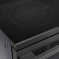 LG 6.3 Cu. Ft. Smart Electric Range with Air Fry - Black Stainless Steel - LREN6323ZE | Cuisinière intelligente électrique LG de 6,3 pi³ avec friture à air - acier inoxydable noir - LREN6323ZE