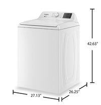 Whirlpool 4.8 Cu. Ft. Top Load Washer with 2-in-1 Removable Agitator - WTW4107SW  | Laveuse Whirlpool à chargement par le haut de 4,8 pi3 avec agitateur amovible 2 en 1 - WTW4107SW
