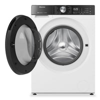 Hisense 24" 3.1 Cu. Ft. Front Load Washer with Steam Wash - White - WF5S2845BW | Laveuse Hisense à chargement frontal de 3,1 pi3 et de 24 po avec lavage à la vapeur - blanche - WF5S2845BW