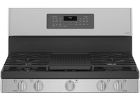 Profile 6.8 Cu. Ft. Double Oven Gas Range with No-Preheat Air Fry - PCGB965YPFS | Cuisinière à gaz à double four Profile de 6,8 pi3 avec friture à air sans préchauffage - PCGB965YPFS | PCGB96FS