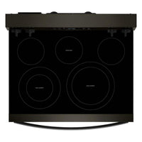 Whirlpool 5.3 Cu. Ft. Electric Range with Air Cooking – Black on Stainless - YWFES5730SV | Cuisinière électrique Whirlpool de 5,3 pi3 avec cuisson à air – noir sur acier inoxydable - YWFES5730SV