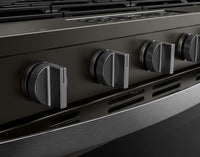 Whirlpool 30" 5 Cu. Ft. Gas Range with Air Cooking - Black-on-Stainless - WSGS5030SV | Cuisinière à gaz Whirlpool de 5 pi³ et de 30 po avec cuisson à air - noir sur acier inoxydable - WSGS5030SV