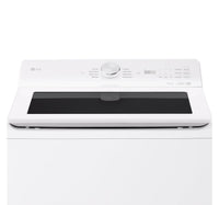 LG 5.8 Cu. Ft. Smart Top-Load Washer with EasyUnload™ and AI Sensing - Alpine White - WT8200CW | Laveuse intelligente LG à chargement par le haut de 5,8 pi3 avec EasyUnload et détection IA - blanc alpin - WT8200CW | WT8200CW