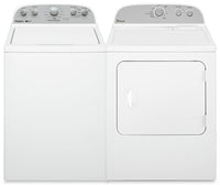 Whirlpool 4.4 Cu. Ft. Top-Load Washer with Removable Agitator and 7 Cu. Ft. Electric Dryer | Laveuse Whirlpool à chargement par le haut de 4,4 pi3 avec agitateur amovible et sécheuse électrique de 7 pi3 | WHTL495W