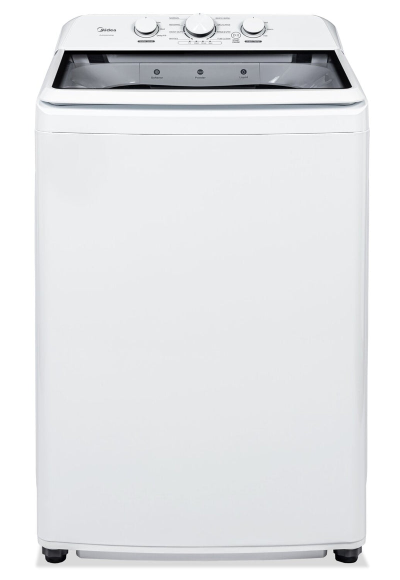 Midea 4.5 Cu. Ft. Top Load Agitator Washer – White - MLTW45A2BWW | Laveuse Midea à chargement par le haut de 4,5 pi3 avec agitateur - blanche - MLTW45A2BWW