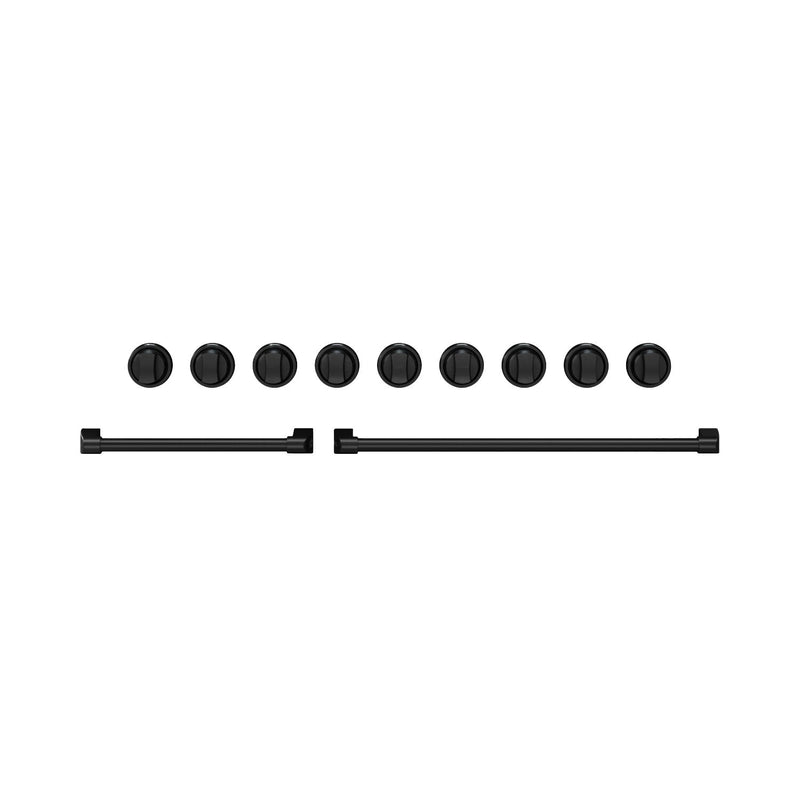 Thor Kitchen Handle and Knob Set for 48” Range in Black - CKA-RG48-BLK | Ensemble de poignées et de boutons Thor Kitchen noir pour cuisinière de 48 po - CKA-RG48-BLK | RG48KBLK