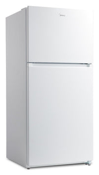 Midea 27.5” 16 Cu. Ft. Top Mount Freezer Refrigerator – White - MRT16D2BWW | Réfrigérateur Midea de 16 pi³ et de 27,5 po à congélateur supérieur - blanc - MRT16D2BWW | MRT16D2W