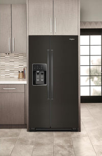 Whirlpool 36" 28.7 Cu. Ft. Side-by-Side Refrigerator – Black Stainless - WRSF5536RV | Réfrigérateur Whirlpool de 28,7 pi³ et de 36 po à compartiments juxtaposés - acier inoxydable noir - WRSF5536RV