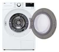 LG 7.8 Cu. Ft 6-Motion DirectDrive® Dryer with Heat Pump – White - DLHC3602W | Sécheuse LG de 7,8 pi3 avec technologie 6MotionMC, moteur DirectDriveMD et pompe à chaleur - blanche - DLHC3602W