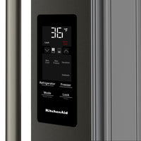 Kitchenaid 29 Cu. Ft. French Door Refrigerator – Black Ore - KRMF436SBE | Réfrigérateur KitchenAid de 29 pi3 à portes françaises - minerai noir - KRMF436SBE