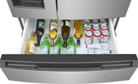Frigidaire 36” 26 Cu. Ft. 4-Door French Door Refrigerator - Fingerprint Stainless Steel - FRMS2733AV  | Réfrigérateur Frigidaire de 26 pi3 et de 36 po à 4 portes françaises - acier inoxydable résistant aux traces de doigts - FRMS2733AV