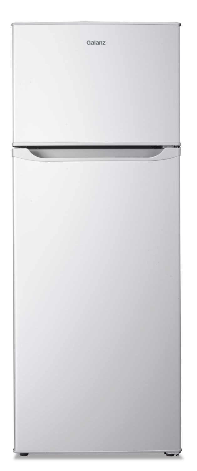 Galanz 7.6 Cu. Ft. Compact Top-Freezer Refrigerator - GLR76TWEE | Réfrigérateur Galanz compact de 7,6 pi3 à congélateur supérieur - GLR76TWEE | GLR76TWW