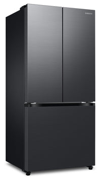 Samsung 33" 17.5 Cu. Ft. Counter-Depth French-Door Refrigerator - Black Caviar Matt - RF18A5101MT/AA | Réfrigérateur Samsung de 17,5 pi³ et de 33 po à portes françaises de profondeur Comptoir - noir caviar matté - RF18A5101MT/AA