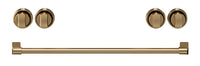 Thor Kitchen Handle and Knob Set for 30” Range in Brushed Bronze - CKA-RE30-BRZ | Ensemble de poignées et de boutons Thor Kitchen bronze brossé pour cuisinière de 30 po - CKA-RE30-BRZ | RE30KBRZ