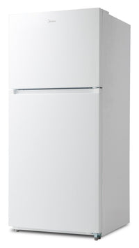 Midea 27.5” 16 Cu. Ft. Top Mount Freezer Refrigerator – White - MRT16D2BWW | Réfrigérateur Midea de 16 pi³ et de 27,5 po à congélateur supérieur - blanc - MRT16D2BWW | MRT16D2W