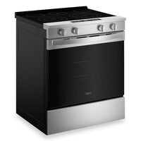 Whirlpool 30" 5.3 Cu. Ft. Electric Range with Air Cooking – Fingerprint Resistant Stainless Steel - YWSES5030SZ  | Cuisinière électrique Whirlpool de 30 po avec cuisson à air - acier inoxydable résistant aux traces de doigts - YWSES5030SZ