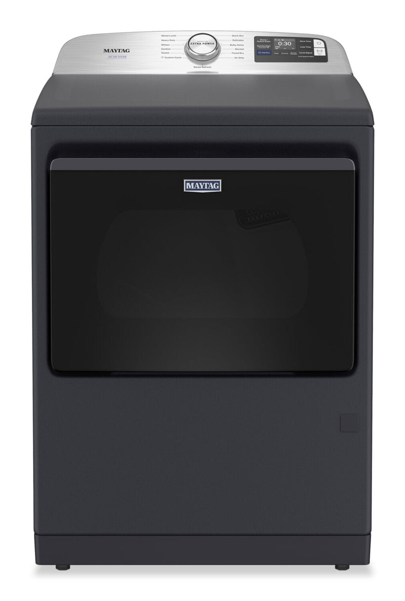 Maytag 7.4 Cu. Ft. Pet Pro Electric Dryer - Midnight Steel - YMED7205RF | Sécheuse électrique Animal Pet Pro de Maytag de 7,4 pi³ - acier minuit - YMED7205RF