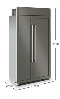 KitchenAid 25.5 Cu. Ft. Panel-Ready Built-In Side-by-Side Refrigerator - KBSN702MPA | Réfrigérateur encastré KitchenAid avec panneau personnalisable de 25,5 pi³ à compartiments juxtaposés - KBSN702MPA | KBSN702P