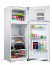 Galanz 7.6 Cu. Ft. Compact Top-Freezer Refrigerator - GLR76TWEE | Réfrigérateur Galanz compact de 7,6 pi3 à congélateur supérieur - GLR76TWEE | GLR76TWW