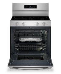 Whirlpool 30" 5.3 Cu. Ft. Electric Range with No Preheat Air Fry - Stainless Steel - YWFES7030SZ | Cuisinière électrique Whirlpool de 5,3 pi3 et de 30 po avec friture à air sans préchauffage - acier inoxydable - YWFES7030SZ