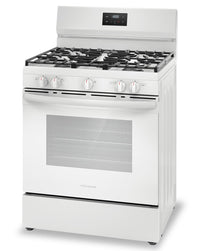 Frigidaire 5.1 Cu. Ft. Gas Range with Quick Boil Burner - FCRG3052BW  | Cuisinière à gaz Frigidaire de 5,1 pi3 avec brûleur à ébullition rapide - FCRG3052BW  | FCRG30WW