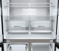 LG 33" 18.6 Cu. Ft. French 4-Door Counter-Depth Refrigerator - Stainless Steel - LF19C8200S | Réfrigérateur LG de 18,6 pi³ et de 33 po de profondeur comptoir à 4 portes françaises - acier inoxydable - LF19C8200S