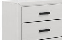 Kate Dresser - White - Contemporary style Dresser in White Asian Hardwood, Medium Density Fibreboard (MDF), Plywood