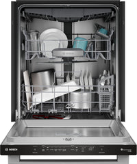 Bosch 500 Series 24'' 44 dBA Built-In Dishwasher Anti-Fingerprint Brushed Steel - SHX65DM5N | Lave-vaisselle encastré Bosch de série 500 de 24 po de 44 dBA en acier brossé résistant aux traces de doigts - SHX65DM5N