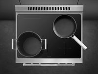 Smeg 4.6 Cu. Ft. Professional Induction Range - SPR30UIMX|Cuisinière professionnelle à induction Smeg de 4,6 pi3 - SPR30UIMX