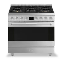 Smeg 4.6 Cu. Ft. Professional Gas Range - SPR36UGMX|Cuisinière professionnelle à gaz Smeg de 4,6 pi3 - SPR36UGMX