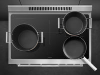 Smeg 4.6 Cu. Ft. Professional Induction Range - SPR36UIMX|Cuisinière professionnelle à induction Smeg de 4,6 pi3 - SPR36UIMX