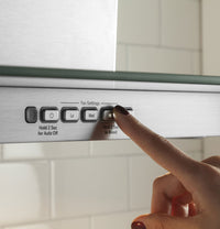 GE 30" Wall-Mount Glass Canopy Chimney Range Hood – PVW7301SJSSC - Range Hood in Stainless Steel