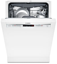 Bosch 300 Series Recessed Handle Built-In Dishwasher – SHEM63W52N - Dishwasher in White