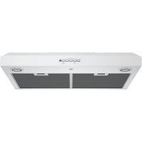 GE 30" 4 Speed Unde the Cabinet Vent Hood White JJFX5300