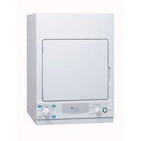 GE 3.6 cu. ft. Electric Compact Dryer White-ZCKS443EW