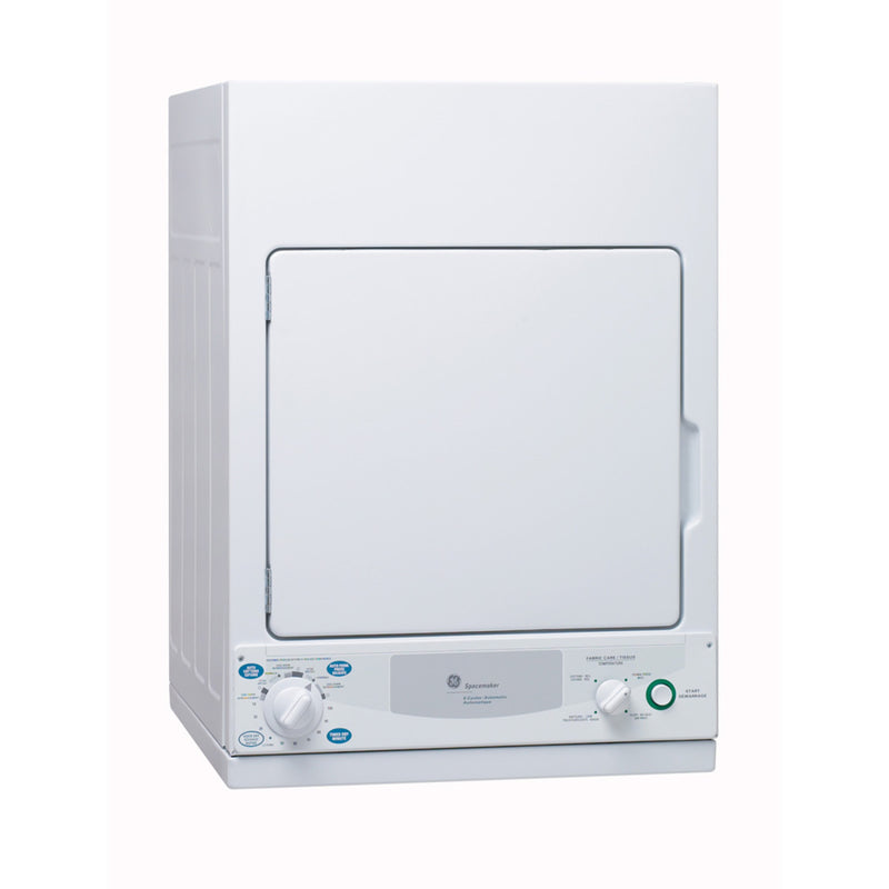 GE 3.6 cu. ft. Electric Compact Dryer White-ZCKS443EW