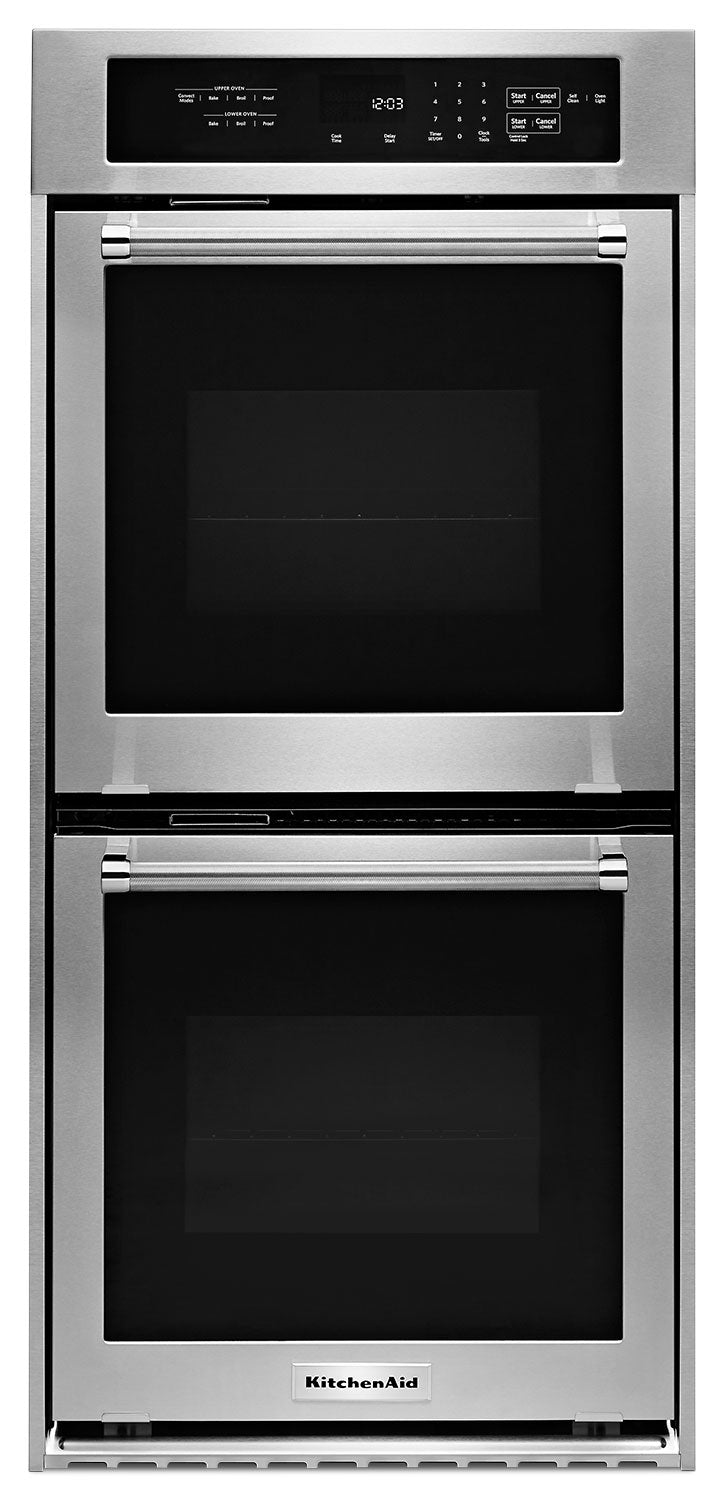 KitchenAid 6.2 Cu. Ft. Double Wall Oven – KODC304ESS|Four encastré double KitchenAid de 6.2 pi3 - KODC304ESS|KODC304S