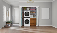 LG WashTower™ with 2.4 Cu. Ft. Washer and 4.2 Cu. Ft. Ventless HeatPump™ Dryer - WKHC152HWA | Tour de lavage WashTower LG avec laveuse 2,4 pi³ et sécheuse avec pompe à chaleur sans ventilation 4,2 pi³ - WKHC152HWA | WKHC152H