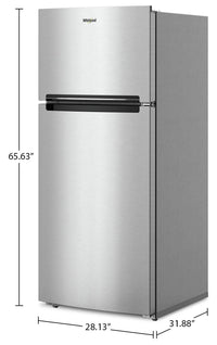 Whirlpool 16.3 Cu. Ft. Top-Freezer Refrigerator - WRTX5028PM | Réfrigérateur Whirlpool de 16,3 pi³ à congélateur supérieur - WRTX5028PM | WRTX502M