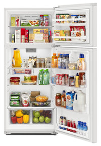 Whirlpool 16.3 Cu. Ft. Top-Freezer Refrigerator - WRTX5028PW | Réfrigérateur Whirlpool de 16,3 pi³ à congélateur supérieur - WRTX5028PW | WRTX502W